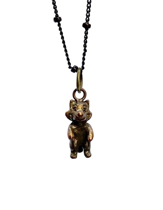 ちびっこ動物園 レッサーパンダのペンダント 真鍮